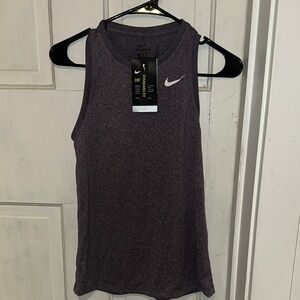 NIKE Dry-fit tank top. color is a purple heather grey. size XS.